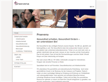 Tablet Screenshot of praevena.ch